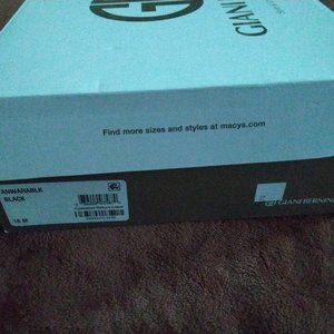 Giani Bernini size 10 black open toe